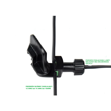 ZŁĄCZE do przewodu uniwersalne 12AWG, 14AWG, 16AWG, SPT2, SPT3 zaciskane IP67